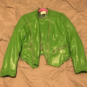 Zara leather moto jacket